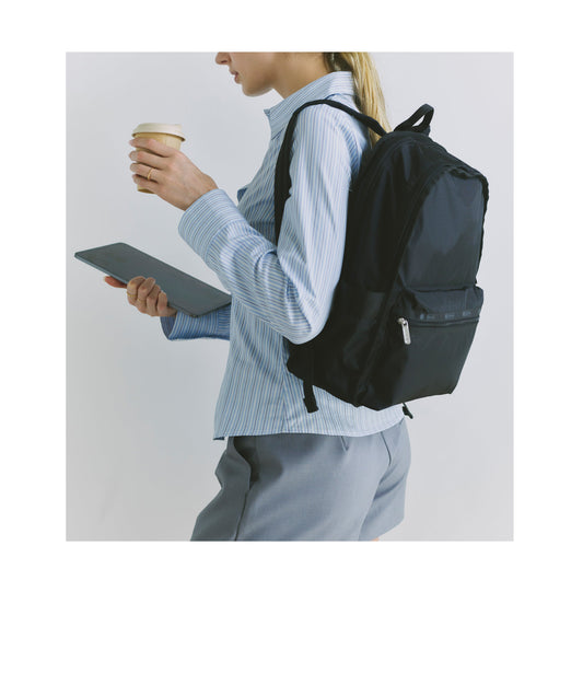 Route Backpack - Black solid view 2