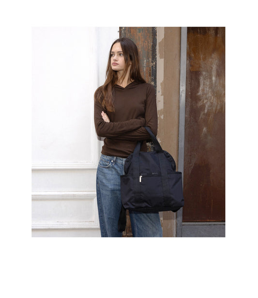 Double Trouble Backpack - Black solid view 2