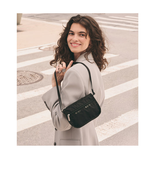Classic Mini Hobo - Black solid view 2