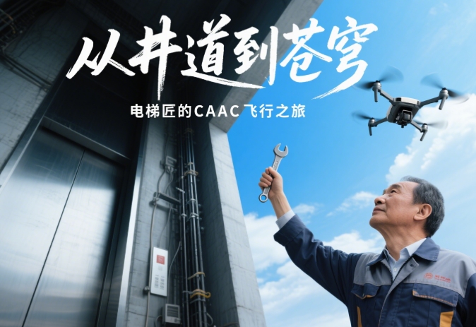 從幽暗井道到遼闊蒼穹：一位電梯匠的CAAC無人機(jī)飛行心聲