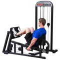 Body Solid Pro Select Leg Press Glp Stk/3 With 310 Lb Stack, Oversized Rubberized Footplate, Double Beam Design, Commercial