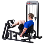 Body Solid Pro Select Leg Press Glp Stk/3 With 310 Lb Stack, Oversized Rubberized Footplate, Double Beam Design, Commercial
