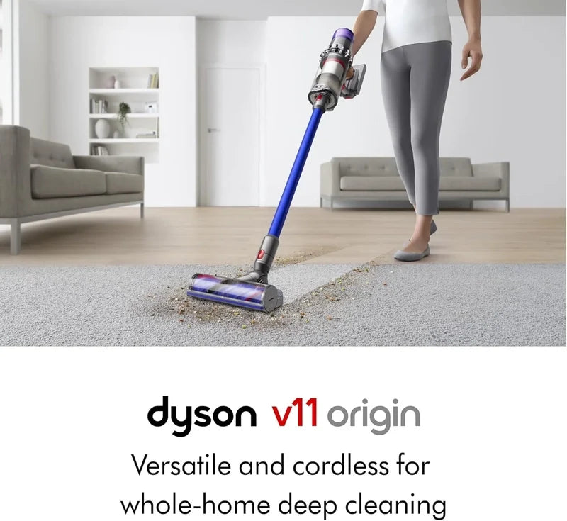Dyson V11 Origin Cordless Vacuum, 185AW, 3 Power Modes, Up To 60 Minutes, Deep Cleans Hard Floors And Carpets, Detangles Pet 
