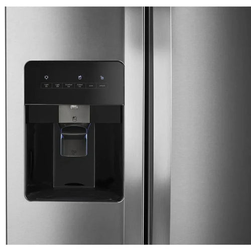 36-inch Wide Side-by-Side Refrigerator, 24 Cu. Ft. Stainless Steel