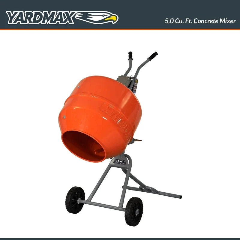 Yardmax YM0146 5.0 Cu. Ft. Concrete Mixer