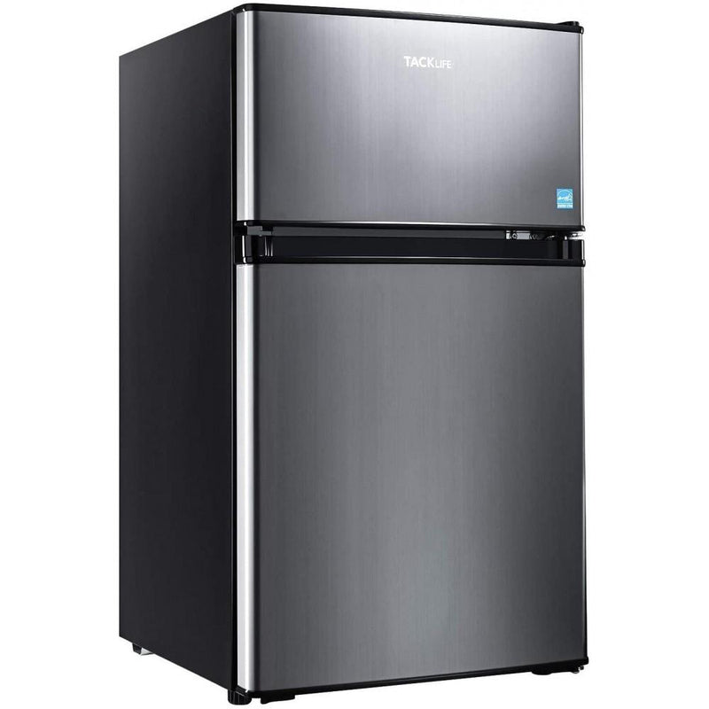 Mini Fridge With Freezer, 3.1 Cu. Ft. Small Refrigerator, LED Light, 2 Doors, For Bedroom And Office