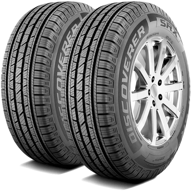 Pair Of 2, Two Cooper Discoverer SRX 235/60R18 107V XL A/S All Season Tire Fits, 2017-19 Honda CR-V EX-L, 2011-17 Honda Odyss
