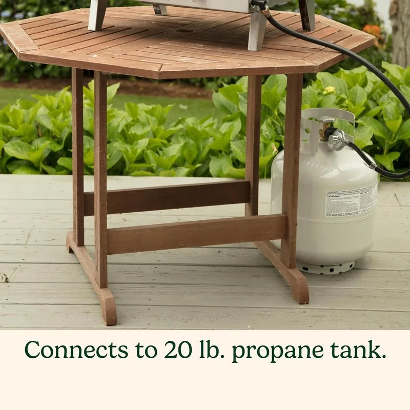 Cuisinart Chef's Style Tabletop Portable Propane Grill 20000 BTU 2-Burner Outdoor Gas Grill