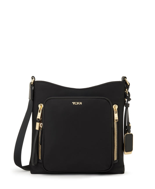 Tyler Crossbody in Black/Gold