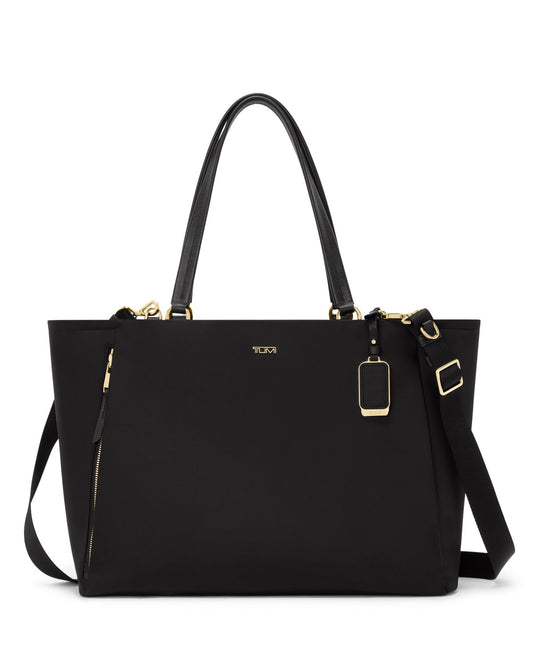 Valetta Large Tote in Black/Gold