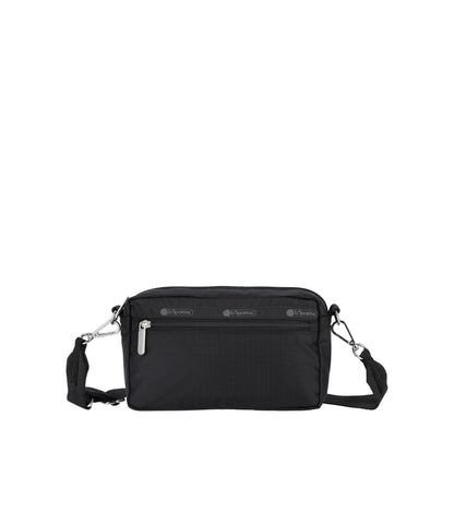 East/West Phone Crossbody - Black solid
