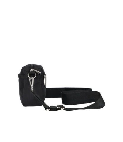 East/West Phone Crossbody - Black solid view 4