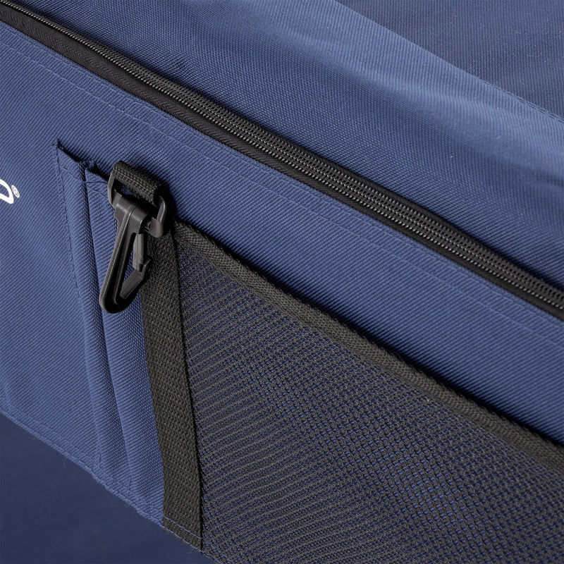 Disc-O-Bed XL Cam-O-Bunk Benchable Double Cot With Storage Organizers, Navy