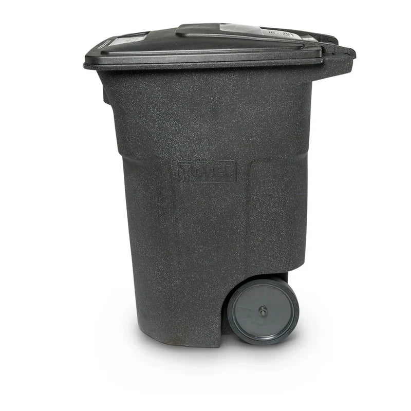 Toter 96 Gallon Trash Can With Smooth Wheels And Lid