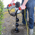 XtremepowerUS 1500W Electric Post Hole Digger With 6 In. Auger Bit, Anti Vibration Handle And Safety Lock For Soil And Fence 