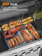4-Burner Bbq Propane Gas Grill, 44000 BTU