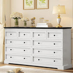 10 Drawers Dresser 55 Large Drawers Wood Dressers And Chest Of Drawers