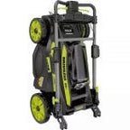 40V Brushless 20-inch Self-Propelled Hand Lawn Mower, Grass Trimmer And Leaf Blower With 2 Batteries And 2 Chargers