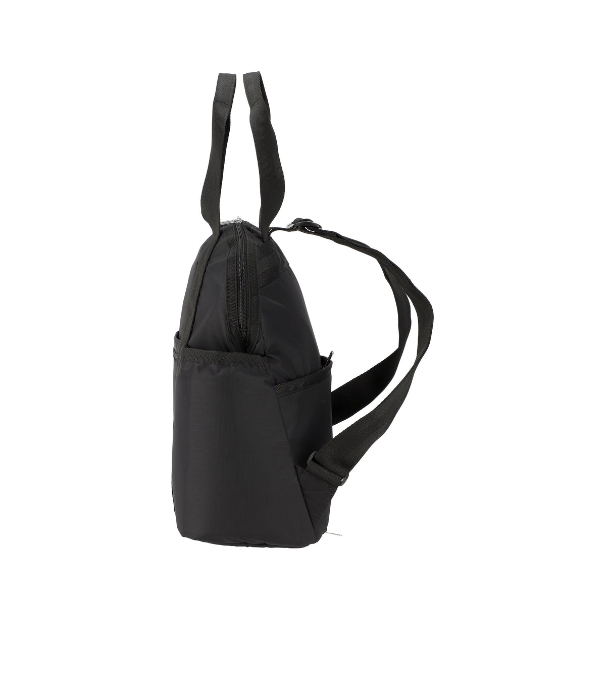 Double Trouble Backpack - Black solid view 4