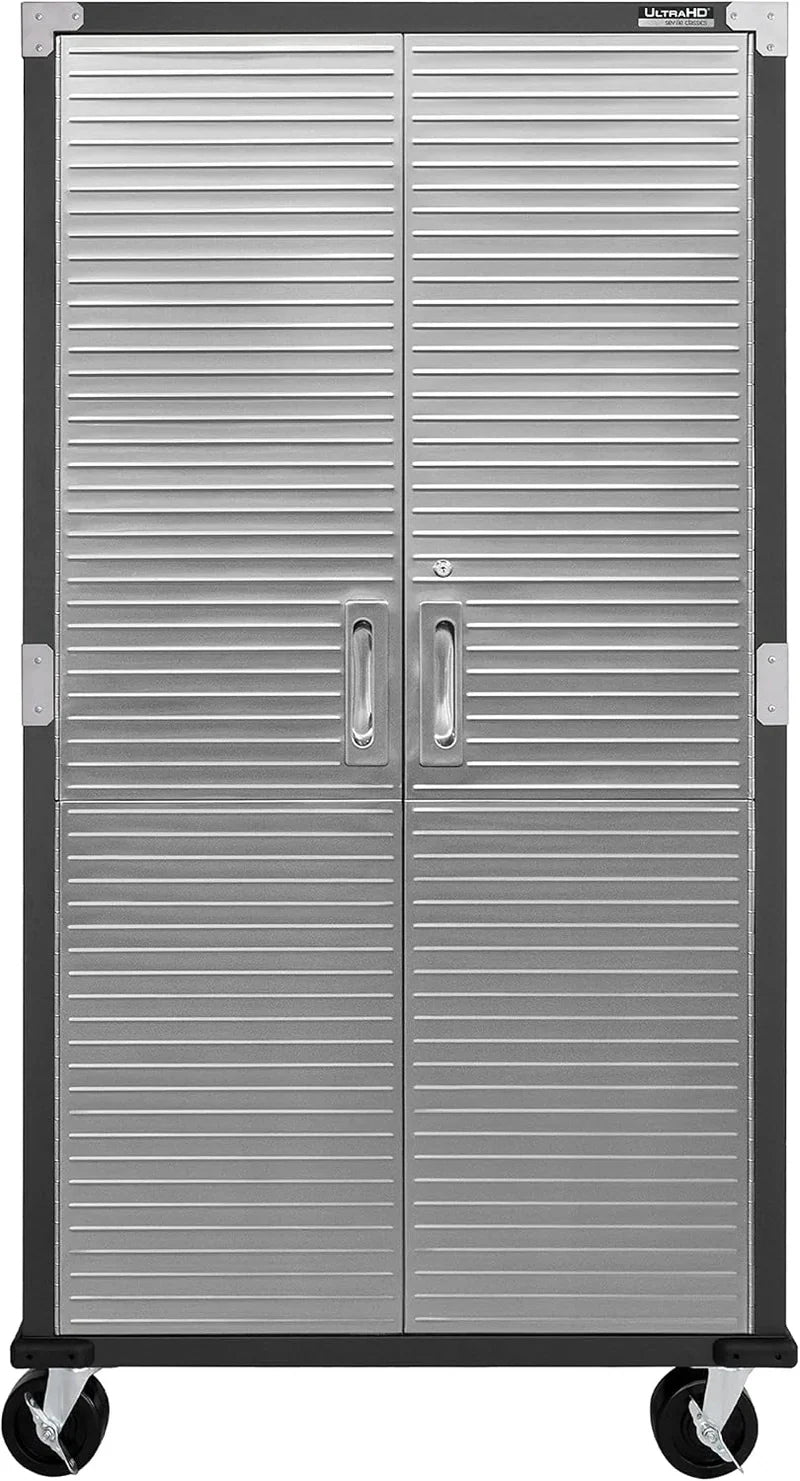 Seville Classics UltraHD Steel Storage Cabinet, 36 In.W x 18 In.D x 72 In.H