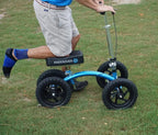 New KneeRover Quad All Terrain Knee Walker In Metallic Blue