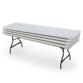 Lifetime 4-Pack Commercial Stackable Folding Table 8 Ft.- White, 80344