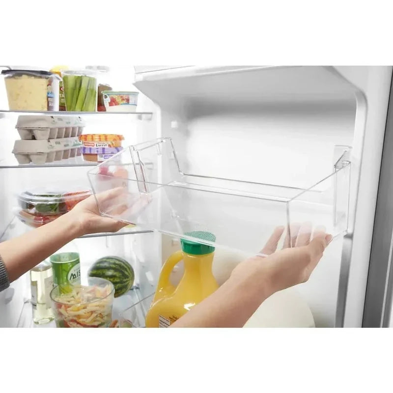 36-inch Wide Side-by-Side Refrigerator, 24 Cu. Ft. Stainless Steel
