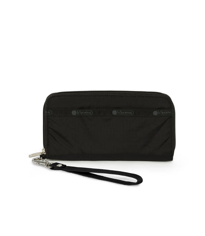 Tech Wallet Wristlet - Black solid