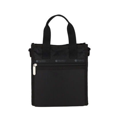 Mini North/South Tote - Black solid view 4