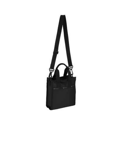 Mini North/South Tote - Black solid view 2