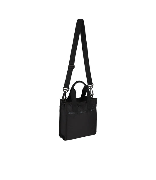 Mini North/South Tote - Black solid view 2