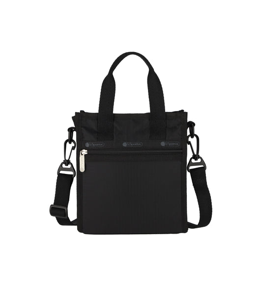 Mini North/South Tote - Black solid