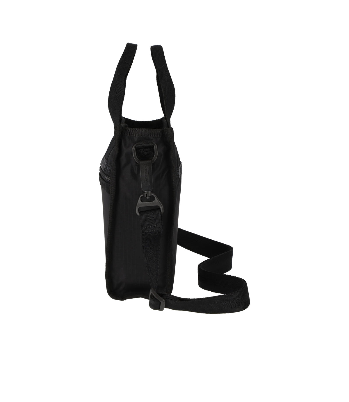 Mini North/South Tote - Black solid view 3