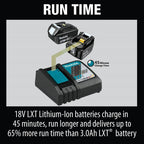 18-Volt Lxt Battery And Rapid Optimum Charger Starter Pack, 5.0Ah With Bonus 18V Lxt Brushless Cut-Off/Angle Grinder