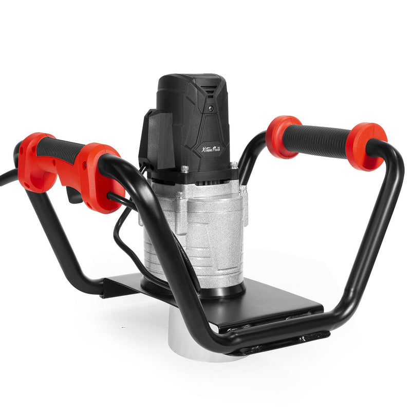 XtremepowerUS 1500W Electric Post Hole Digger With 6 In. Auger Bit, Anti Vibration Handle And Safety Lock For Soil And Fence 