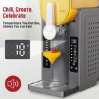 Slushie Machine, No Ice Needed All-in-One Slushy Maker For Home, Real-Time Temp Display, Auto-Clean, 6 Preset, Frozen Margari
