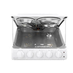 20-inch Electric Oven With 4 Cooking Zones, Freestanding, In White