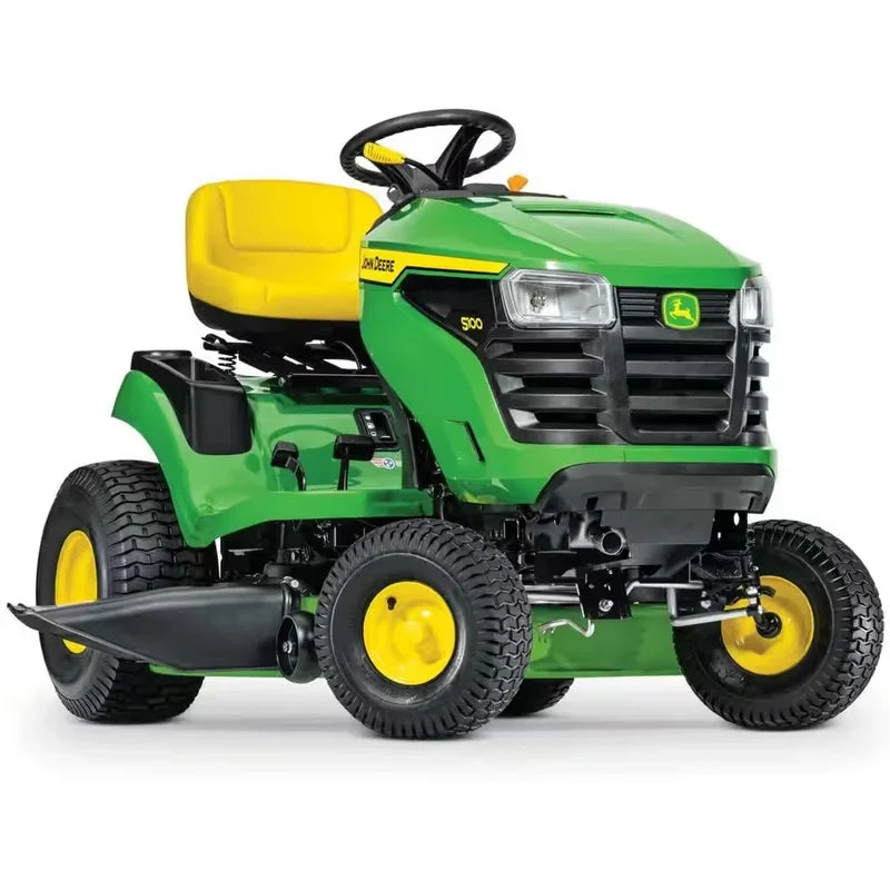 John Deere S100 Ride-On Lawnmower, 107 Cm, 42 In. Cutting Width, 17.5 Hp Petrol Hydrostatic Drive