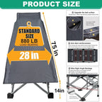 Slsy 2 Pack Folding Bed Cot With 3.3 In. 2 Sided Mattress, 75 In. 28 In. Folding Camping Cots With Carry Bag, Portable Sleepi