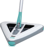 Zippi Sweeper Max, Powerful And Lightweight Sweeper For Carpet Hardwood And Tile Triangular Design Allows For Sweeping In Cor