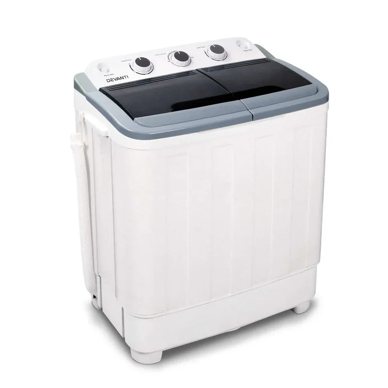 Devanti 5KG Twin Tub Portable Washing Machine White
