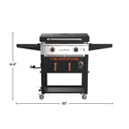 Blackstone 2-Burner 28 In. Griddle With Electric Air Fryer And Hood
