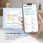 Skylight 15 In. Digital Calendar And Chore Chart, Wall Mount