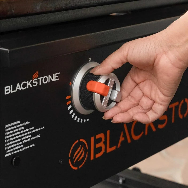 28 In. Blackstone Griddle 2080 With Hood XL Griddle Original 3-Burner Outdoor Flat Top Grill, With Blackstone Griddle