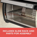 Black Decker SpaceMaker Under Counter Toaster Oven, Digital Controls, Black/Stainless Steel, Fits 9 In. Pizza Or 4 Slices