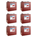 6-Volt Golf Cart Batteries, Trojan Battery 6V/225Ah T-105, 6-Pack, 36V