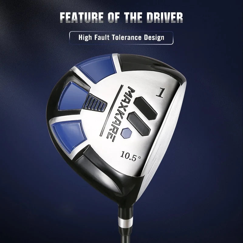 MaxKare Complete Golf Clubs Set Golf Men's Regular 13-Piece Complete Set Includes Driver, Fairway Wood, Hybrids, 6-9 Irons, P
