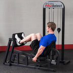 Body Solid Pro Select Leg Press Glp Stk/3 With 310 Lb Stack, Oversized Rubberized Footplate, Double Beam Design, Commercial