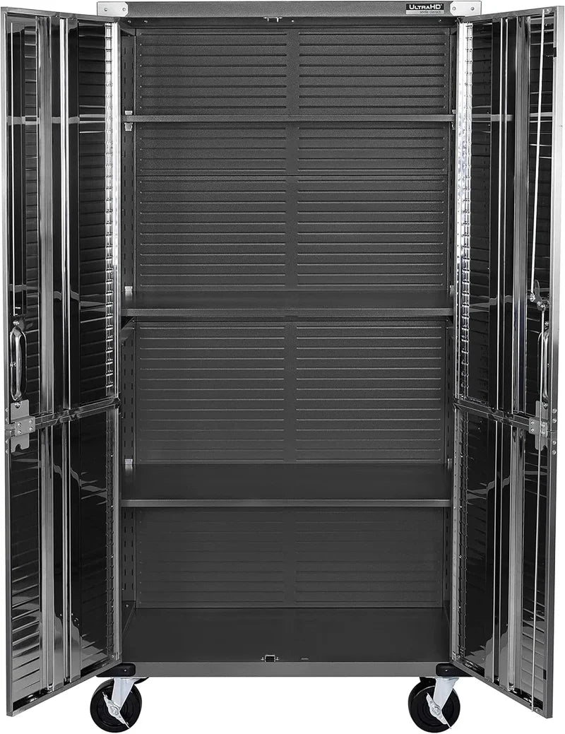 Seville Classics UltraHD Steel Storage Cabinet, 36 In.W x 18 In.D x 72 In.H