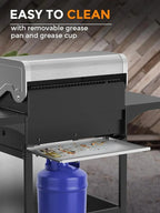 4-Burner Bbq Propane Gas Grill, 44000 BTU